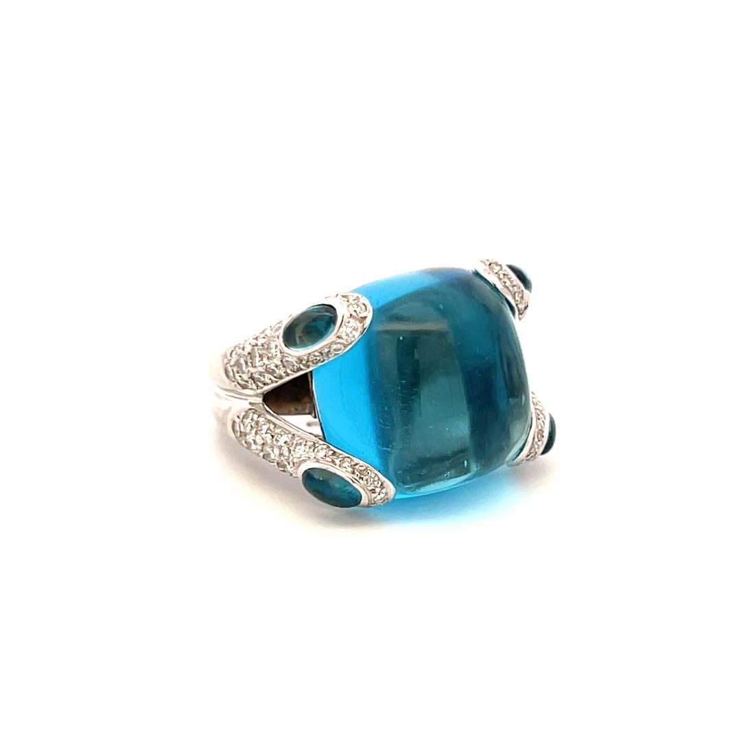 1.50 Carat Round Brilliant Diamond Platinum Cocktail Ring