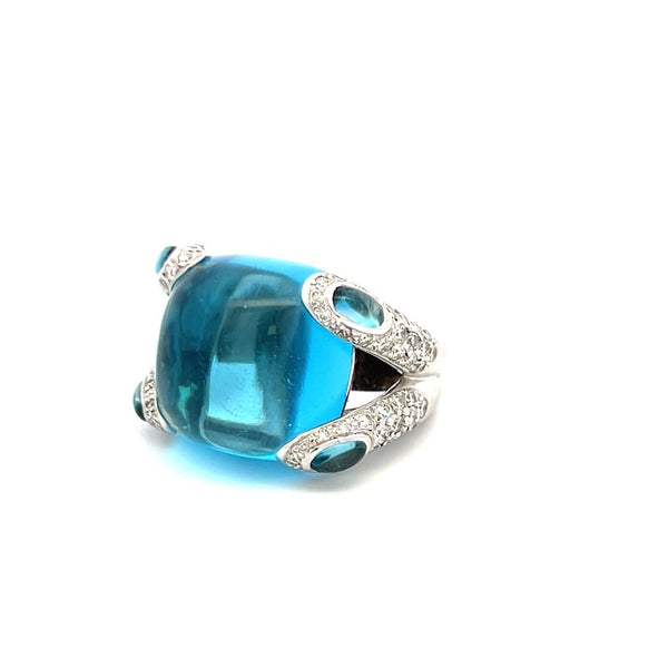 1.50 Carat Round Brilliant Diamond Platinum Cocktail Ring