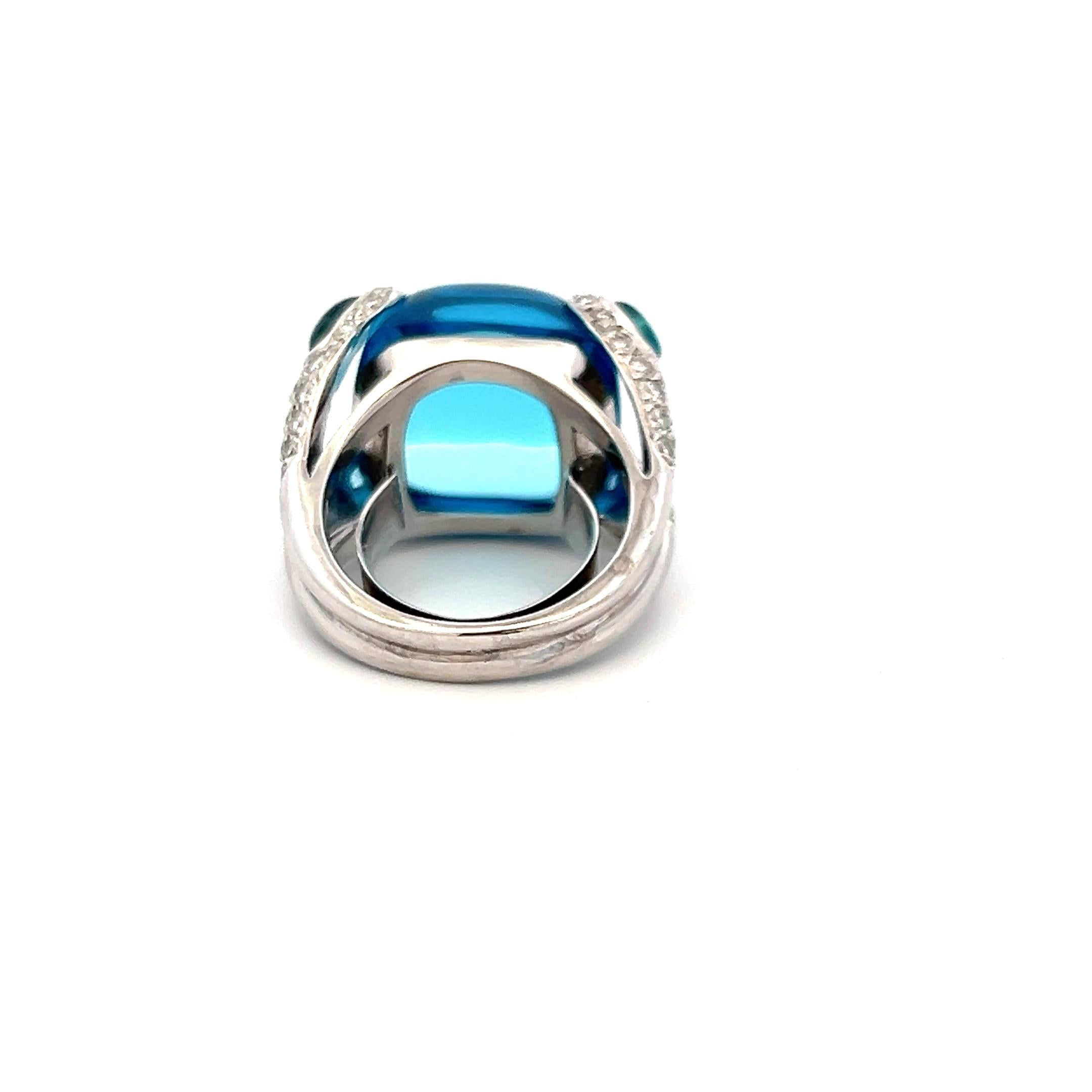 1.50 Carat Round Brilliant Diamond Platinum Cocktail Ring
