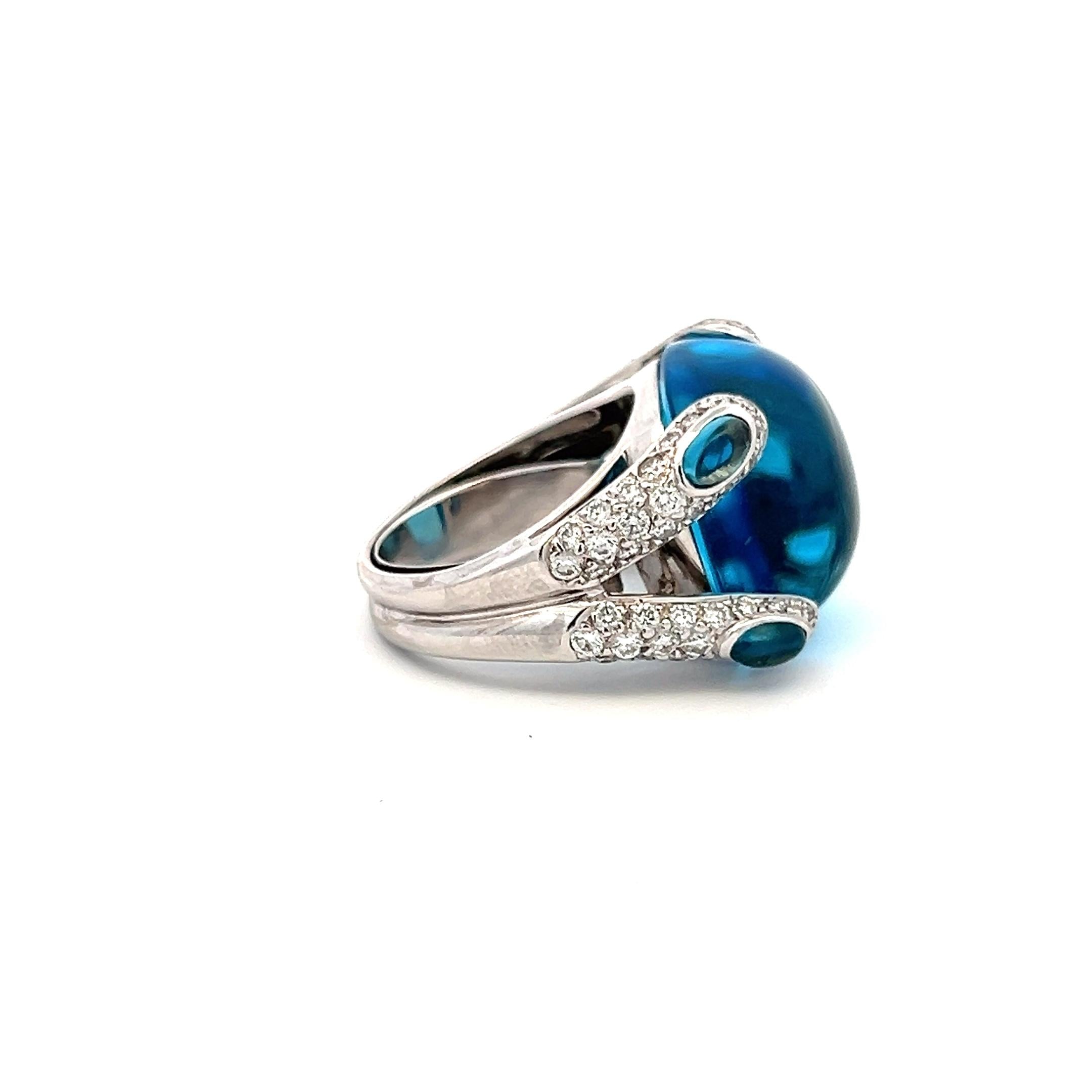 1.50 Carat Round Brilliant Diamond Platinum Cocktail Ring