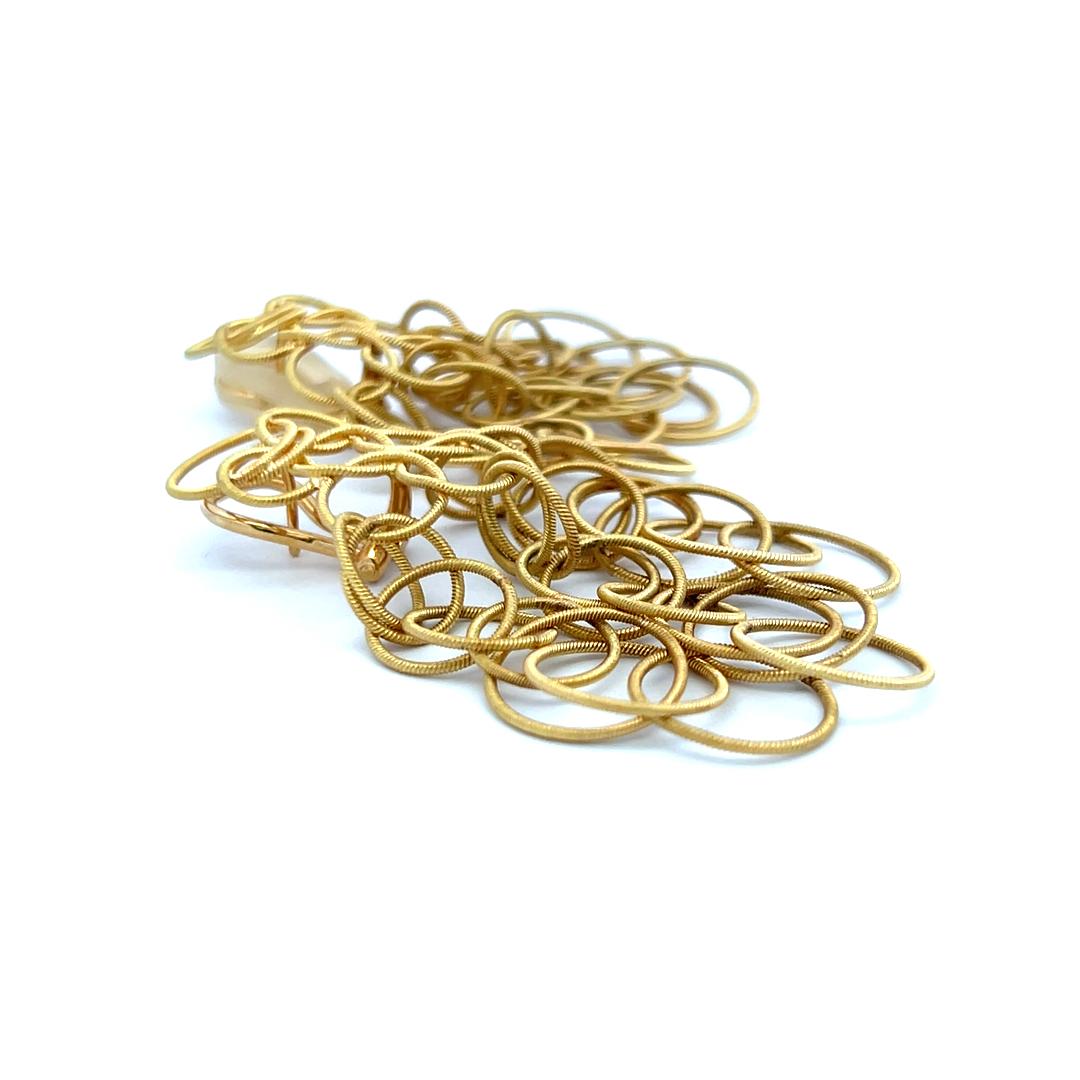 Buccellati Vintage 20.70 Grams 2 Inches 18 Karat Yellow Gold Dangling Earrings