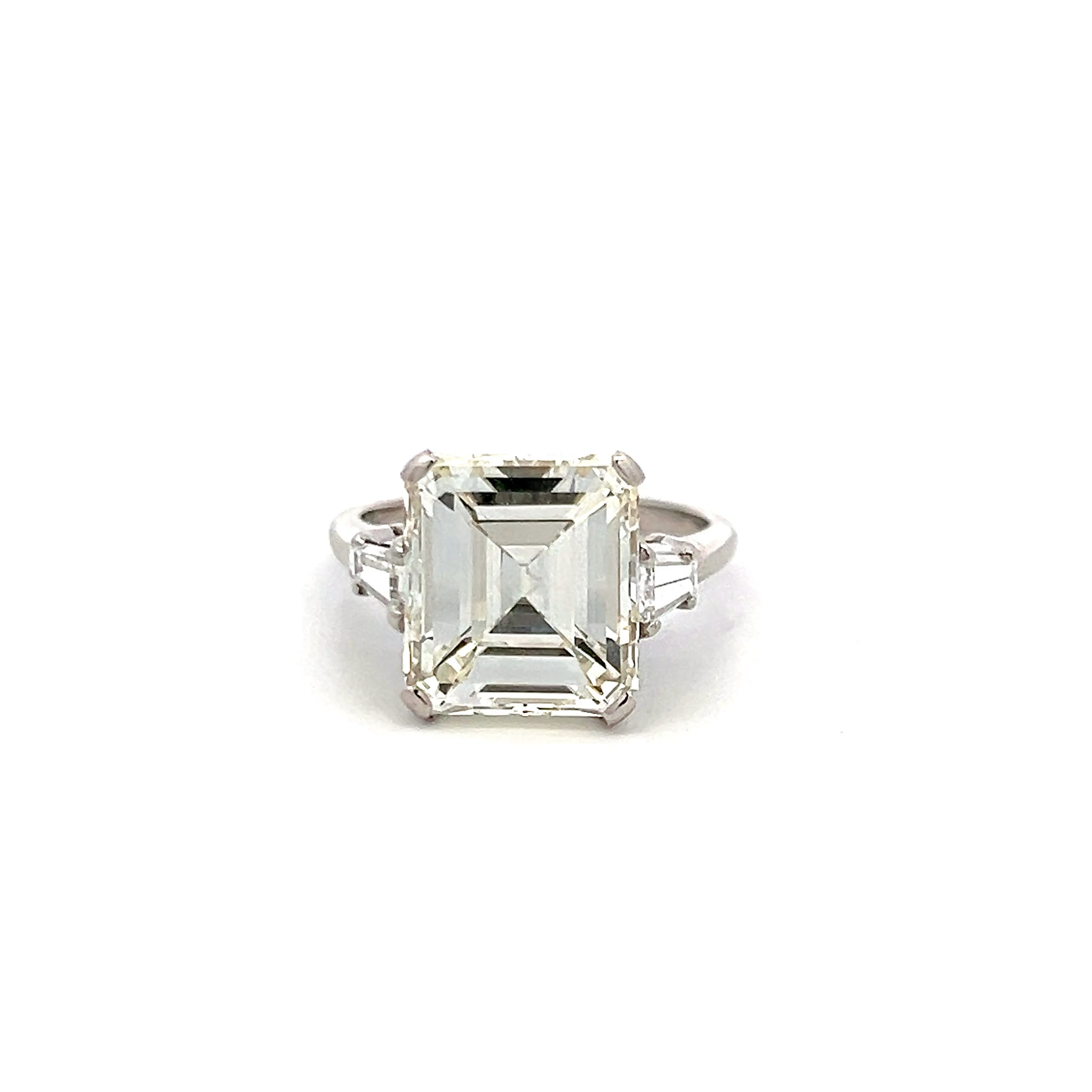 6.52 Carat Emerald Cut Natural Mined Diamond L Color SI2 Clarity With GIA Certificate