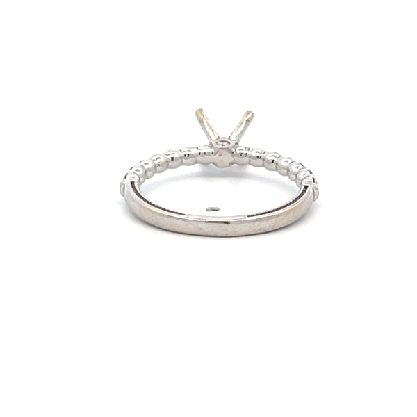 Verragio 0.42 Carat Round Brilliant H VS Diamond 14 Karat White Gold Semi Mount