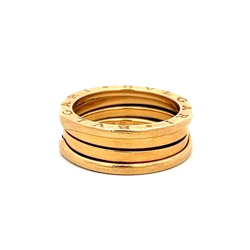 Bvlgari Vintage 9.5 Grams Size 9 18 Karat Yellow Gold Band Ring