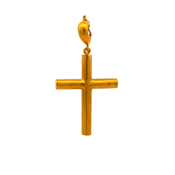Yossi Vintage 8.60 Grams 24 Karat Yellow Gold Cross Pendant