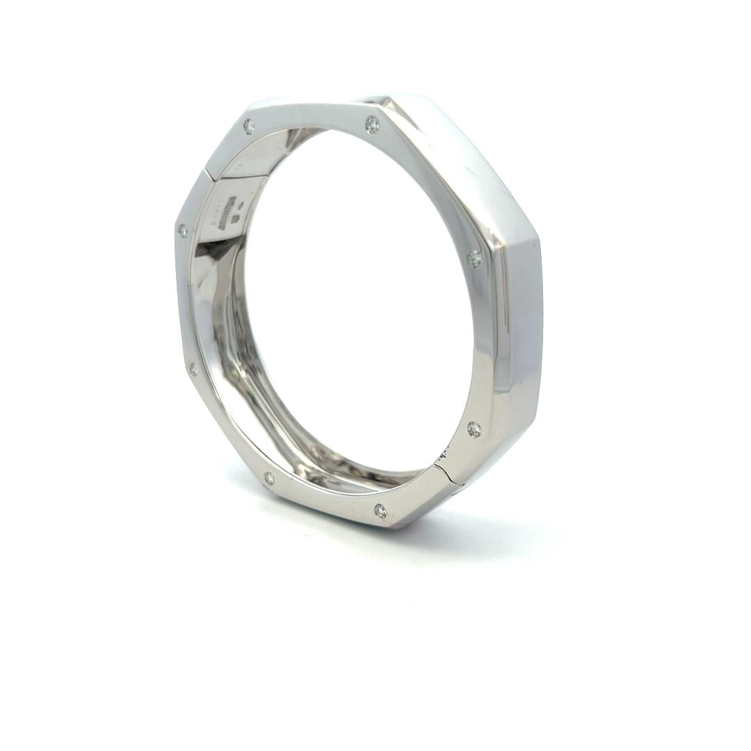Audemars Piguet 0.49 Carat Round Brilliant G VS Diamond 18 Karat White Gold Bang