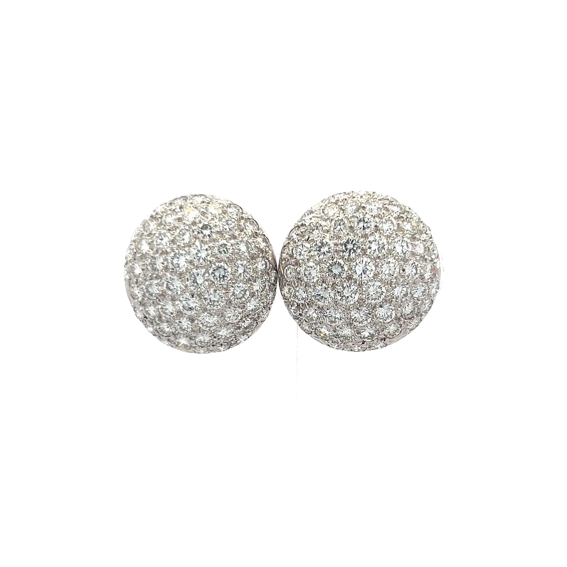 9.00 Carat Round Brilliant G VS1 Diamond Platinum Stud Earrings