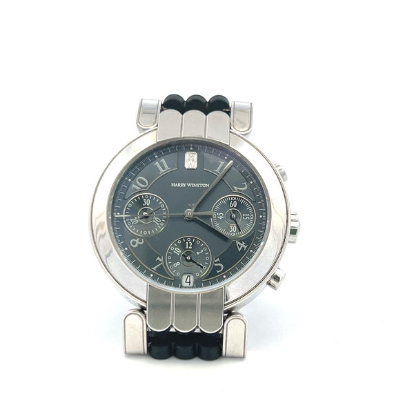 Harry Winston Premier Chronograph 18 Karat White Gold Wrist Watch