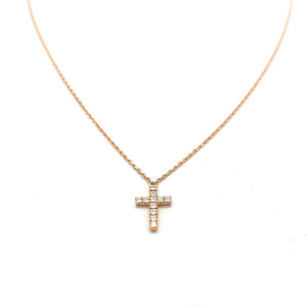 Cartier 0.13 Carat Round Brilliant Diamond 18 Karat Yellow Gold Pendant Necklace