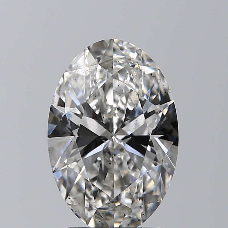 Lab-Grown 2.31 Carat Oval Shape Diamond color G Clarity SI1, precious stones, engagement diamonds