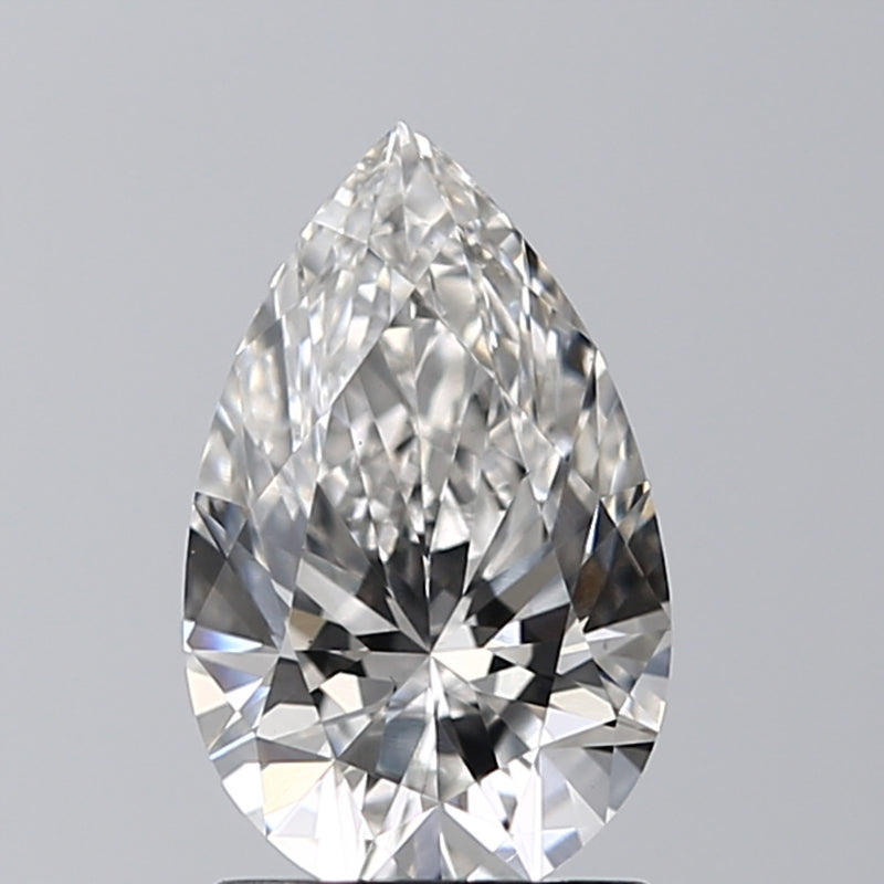 Lab-Grown 1.30 Carat Pear Shape Diamond color G Clarity VS1, precious stones, engagement diamonds