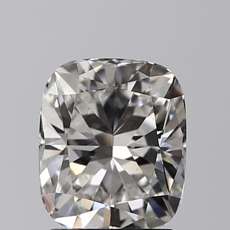 Lab-Grown 1.60 Carat Cushion Modified Brilliant Cut Diamond color G Clarity VS2, precious stones, engagement diamonds