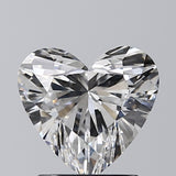 Lab-Grown 1.40 Carat Heart Shape Diamond color E Clarity VS2, precious stones, engagement diamonds