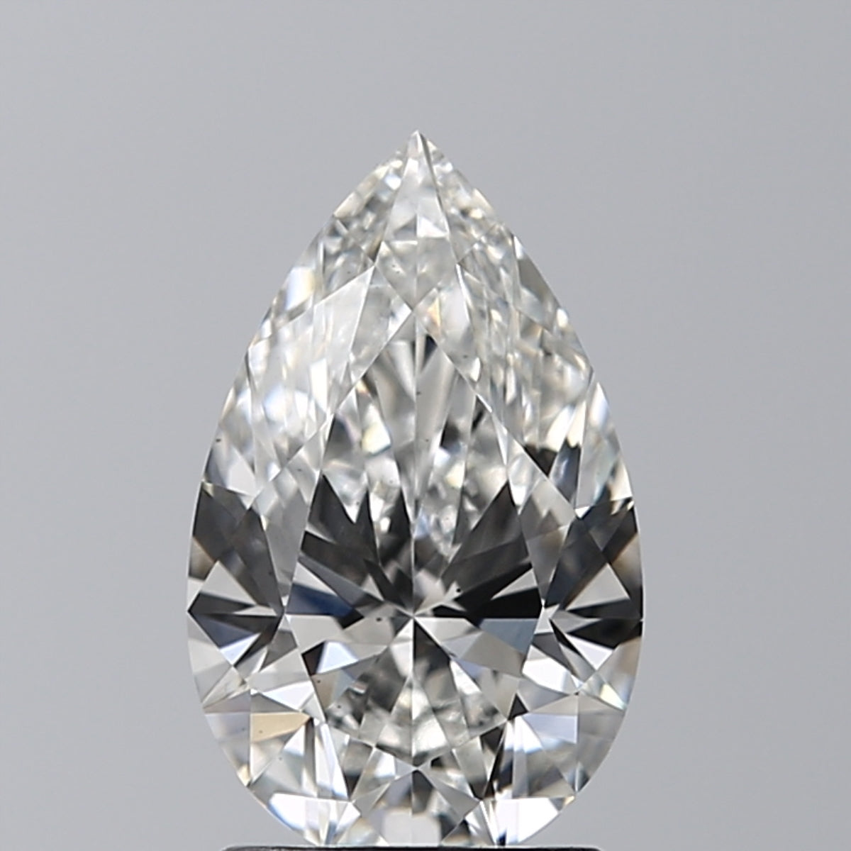 Lab-Grown 1.61 Carat Pear Shape Diamond color G Clarity VS2, precious stones, engagement diamonds