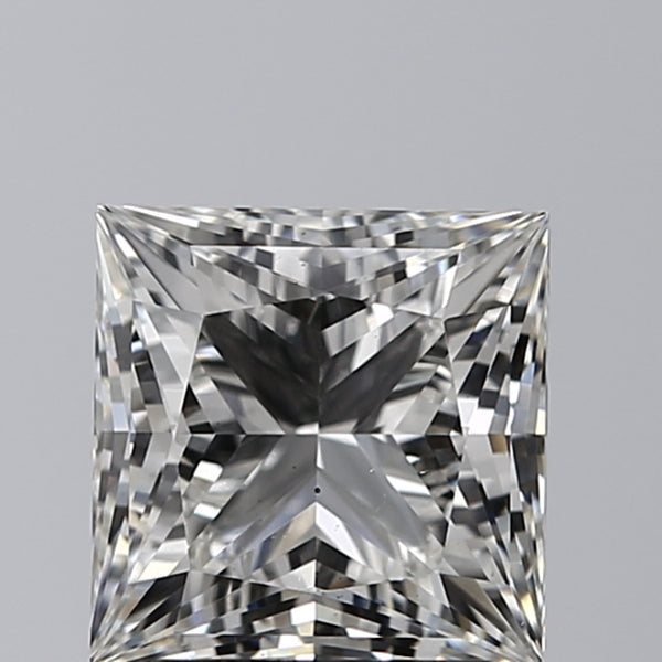 Lab-Grown 2.01 Carat Princess Cut Diamond color G Clarity VS2, precious stones, engagement diamonds