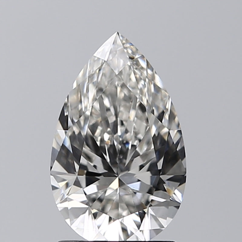 Lab-Grown 1.40 Carat Pear Shape Diamond color G Clarity VS1, precious stones, engagement diamonds