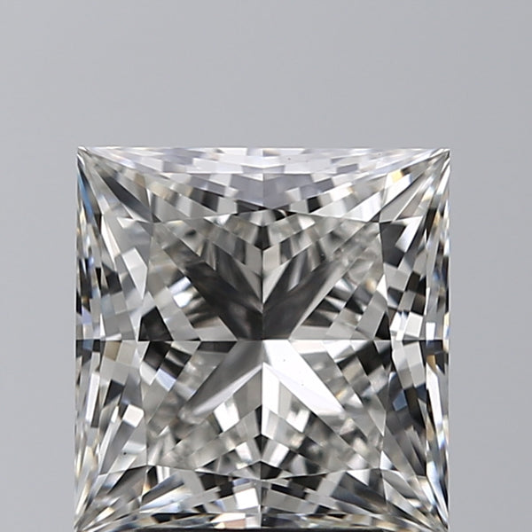 Lab-Grown 3.01 Carat Princess Cut Diamond color H Clarity VS1, precious stones, engagement diamonds