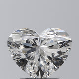 Lab-Grown 1.71 Carat Heart Shape Diamond color F Clarity VS1, precious stones, engagement diamonds