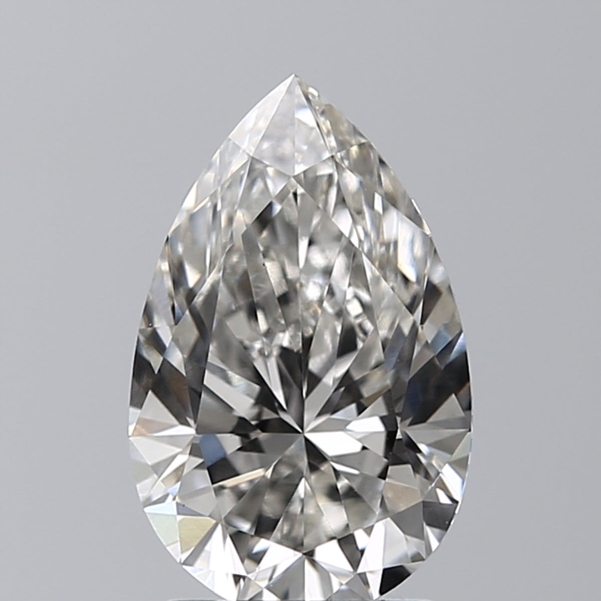 Lab-Grown 1.94 Carat Pear Shape Diamond color H Clarity VVS2 With GIA Certificate, precious stones, engagement diamonds
