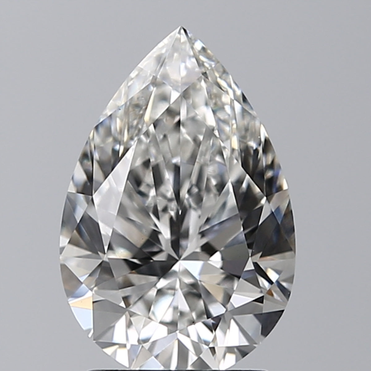Lab-Grown 2.01 Carat Pear Shape Diamond color F Clarity VS1 With GIA Certificate, precious stones, engagement diamonds