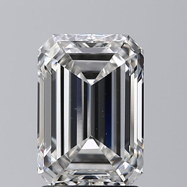 Lab-Grown 2.01 Carat Emerald Cut Diamond color G Clarity VS1 With GIA Certificate, precious stones, engagement diamonds