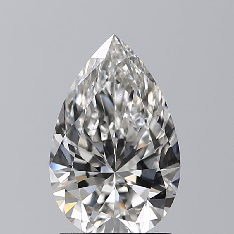 Lab-Grown 1.40 Carat Pear Shape Diamond color G Clarity VS1, precious stones, engagement diamonds