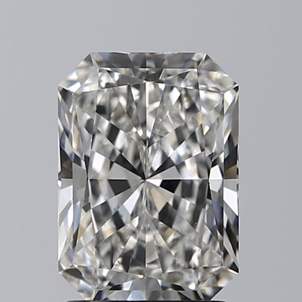 Lab-Grown 1.70 Carat Radiant Cut Diamond color G Clarity VVS2 With GIA Certificate, precious stones, engagement diamonds