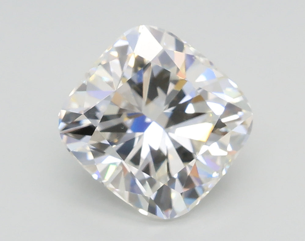 Lab-Grown 2.01 Carat Cushion Modified Brilliant Cut Diamond color H Clarity VVS2 With GIA Certificate, precious stones, engagement diamonds