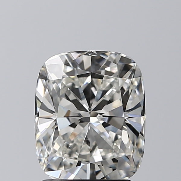 Lab-Grown 1.84 Carat Cushion Modified Brilliant Cut Diamond color G Clarity VVS2 With GIA Certificate, precious stones, engagement diamonds