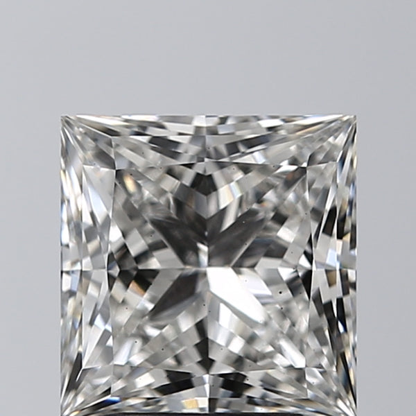 Lab-Grown 2.71 Carat Princess Cut Diamond color G Clarity VS2 With GIA Certificate, precious stones, engagement diamonds