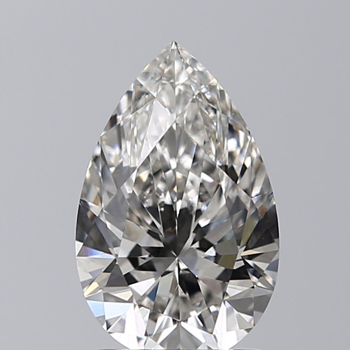 Lab-Grown 1.52 Carat Pear Shape Diamond color G Clarity VVS2 With GIA Certificate, precious stones, engagement diamonds