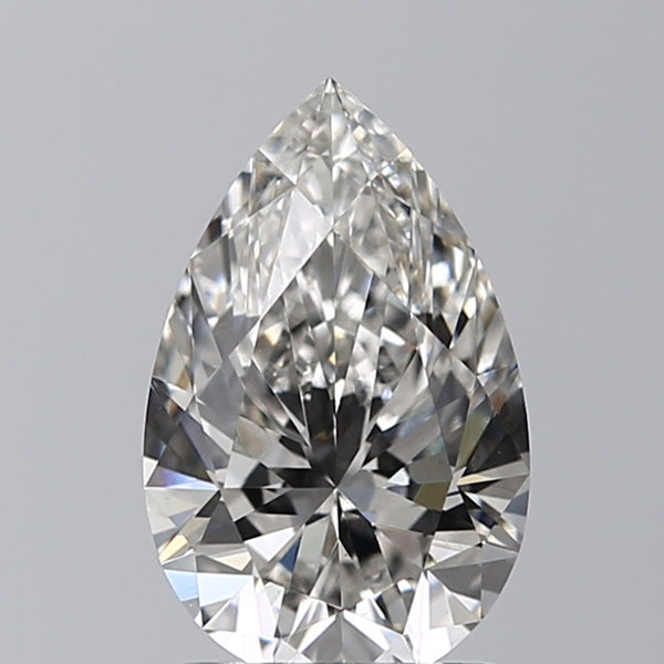 Lab-Grown 1.52 Carat Pear Shape Diamond color G Clarity VVS2 With GIA Certificate, precious stones, engagement diamonds