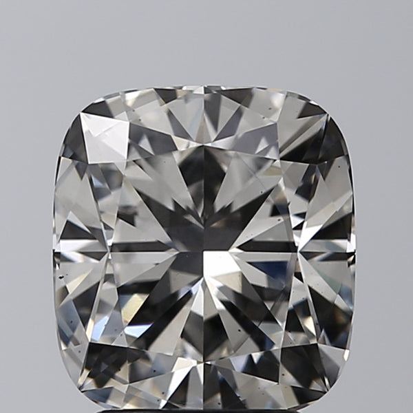 Lab-Grown 3.08 Carat Cushion Modified Brilliant Cut Diamond color G Clarity SI1, precious stones, engagement diamonds