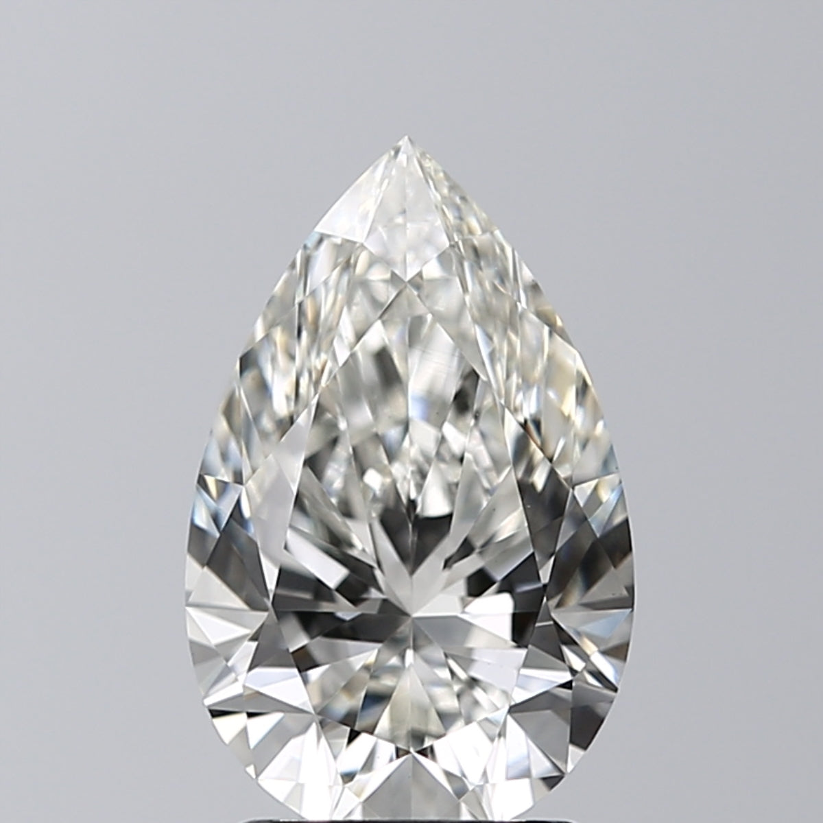 Lab-Grown 2.02 Carat Pear Shape Diamond color H Clarity VVS2 With GIA Certificate, precious stones, engagement diamonds