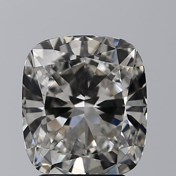 Lab-Grown 2.71 Carat Cushion Modified Brilliant Cut Diamond color G Clarity SI1, precious stones, engagement diamonds