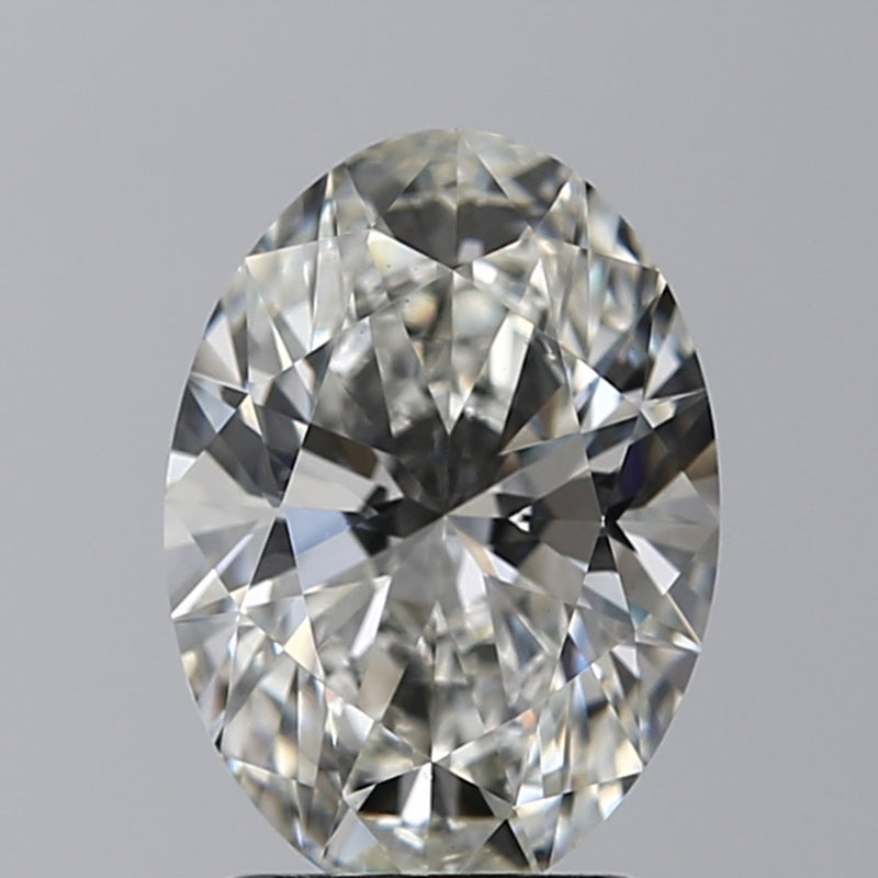 Lab-Grown 1.52 Carat Oval Shape Diamond color H Clarity VVS2 With GIA Certificate, precious stones, engagement diamonds