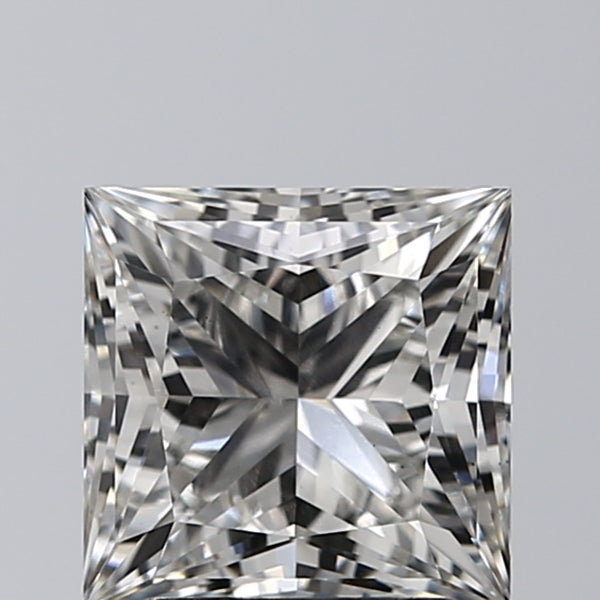 Lab-Grown 2.12 Carat Princess Cut Diamond color G Clarity VS2, precious stones, engagement diamonds