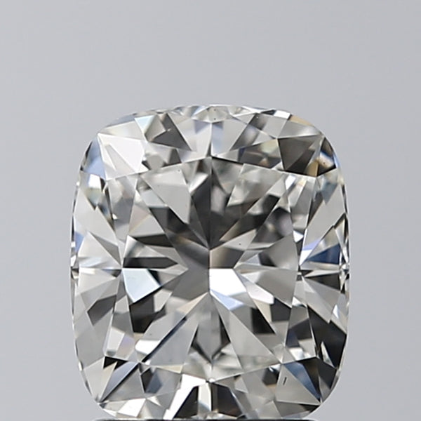Lab-Grown 1.71 Carat Cushion Modified Brilliant Cut Diamond color G Clarity VS1, precious stones, engagement diamonds