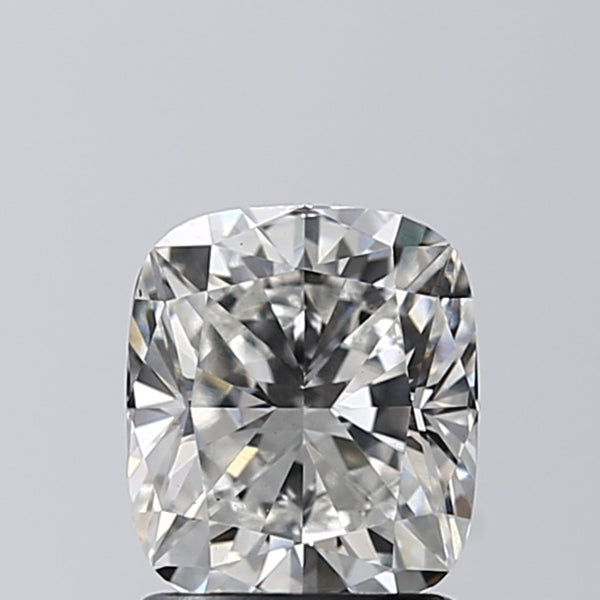 Lab-Grown 1.51 Carat Cushion Modified Brilliant Cut Diamond color G Clarity VS1, precious stones, engagement diamonds