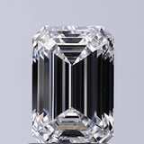 Lab-Grown 1.30 Carat Emerald Cut Diamond color E Clarity VS1, precious stones, engagement diamonds