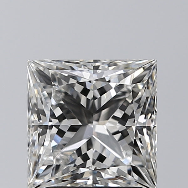 Lab-Grown 2.01 Carat Princess Cut Diamond color G Clarity VS2, precious stones, engagement diamonds