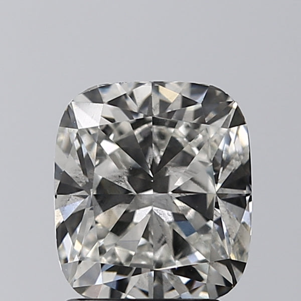 Lab-Grown 2.02 Carat Cushion Modified Brilliant Cut Diamond color G Clarity SI1, precious stones, engagement diamonds