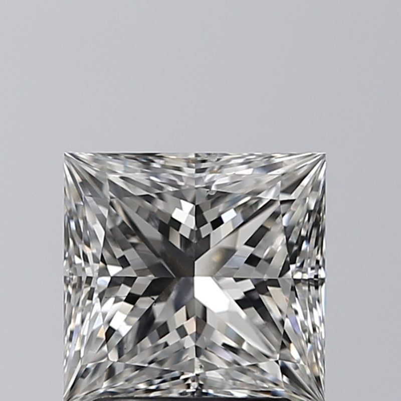 Lab-Grown 2.01 Carat Princess Cut Diamond color G Clarity VS2, precious stones, engagement diamonds