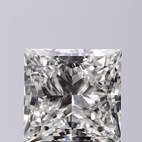 Lab-Grown 3.01 Carat Princess Cut Diamond color H Clarity VS1, precious stones, engagement diamonds