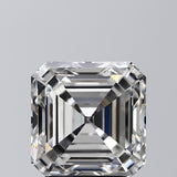 Lab-Grown 3.05 Carat Asscher Cut Diamond color H Clarity VS1, precious stones, engagement diamonds