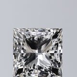 Lab-Grown 1.55 Carat Princess Cut Diamond color G Clarity SI1, precious stones, engagement diamonds