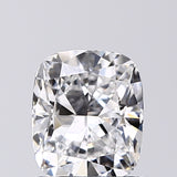 Lab-Grown 1.01 Carat Cushion Modified Brilliant Cut Diamond color D Clarity SI1, precious stones, engagement diamonds