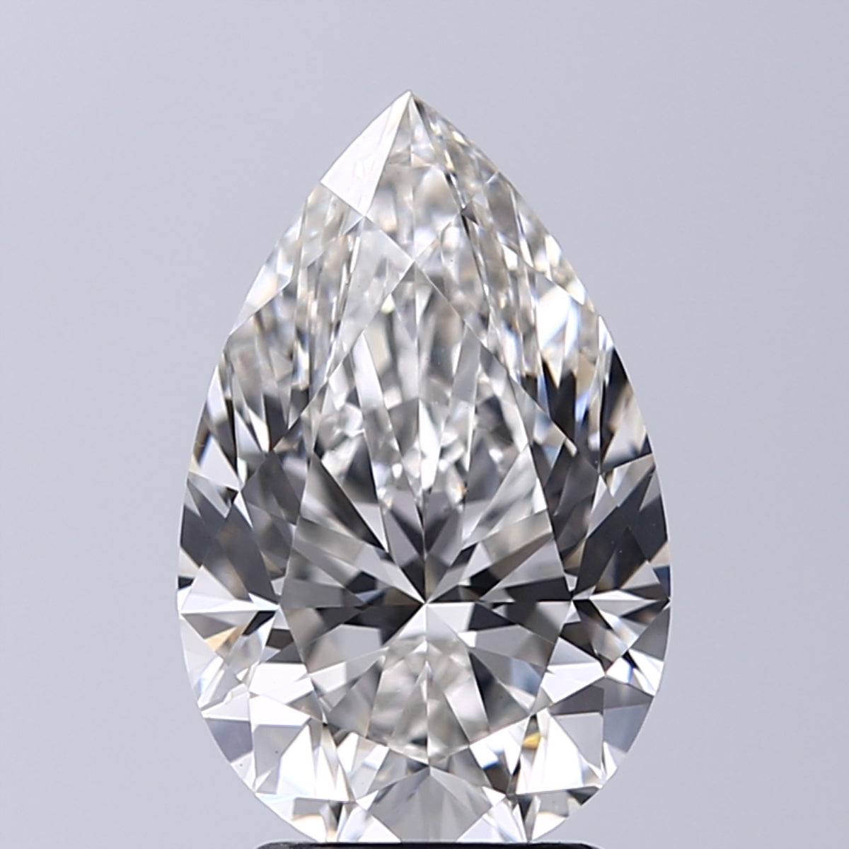 Lab-Grown 3.01 Carat Pear Shape Diamond color H Clarity VVS2 With GIA Certificate, precious stones, engagement diamonds