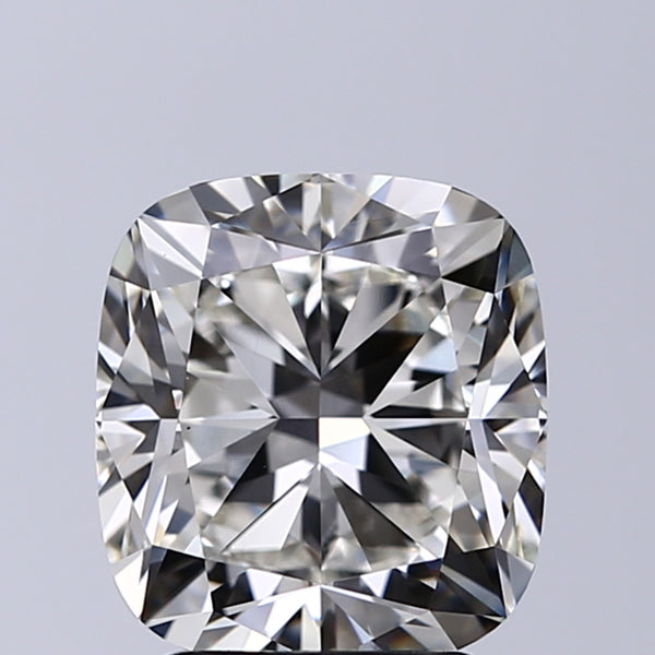 Lab-Grown 3.02 Carat Cushion Modified Brilliant Cut Diamond color H Clarity VS1, precious stones, engagement diamonds
