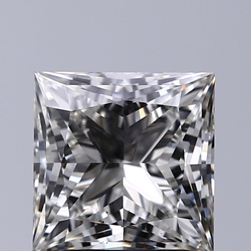 Lab-Grown 2.02 Carat Princess Cut Diamond color H Clarity VS2, precious stones, engagement diamonds